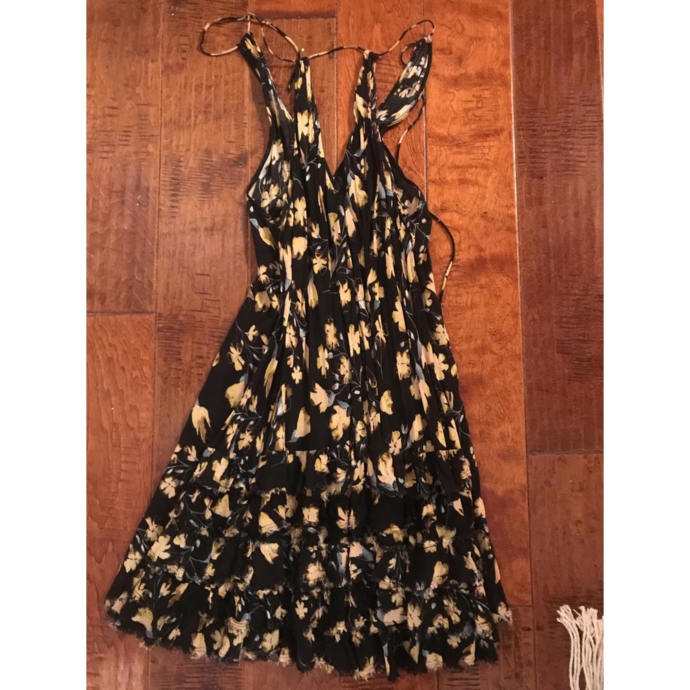 Free People- Ruffled Mini Dress - Picture 3 of 3
